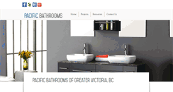 Desktop Screenshot of pacificbathrooms.ca